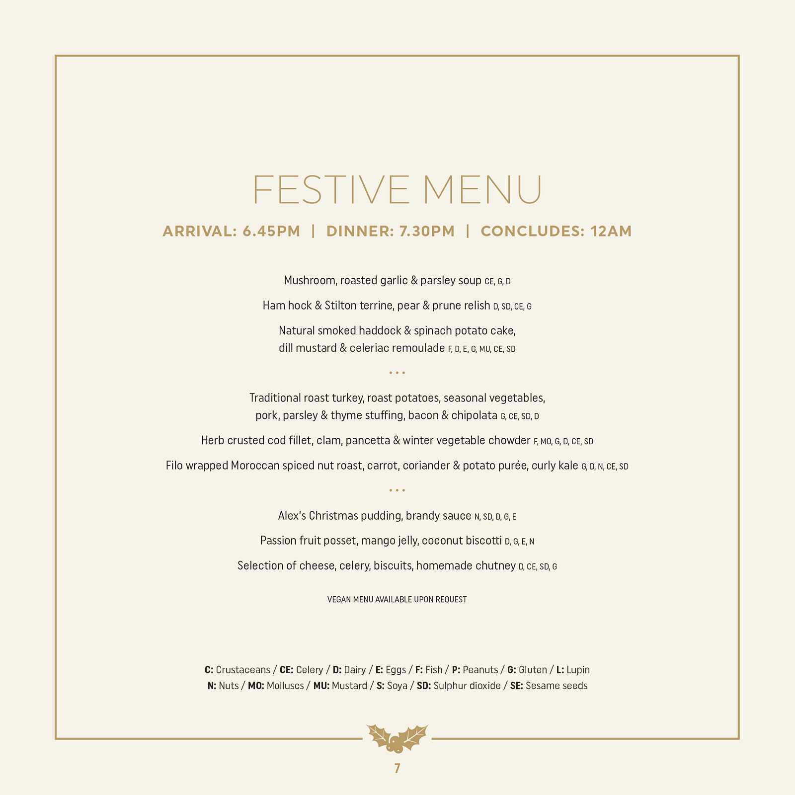 Festive Dining & Party Nights | The Feathers Hotel and Brasserie ...