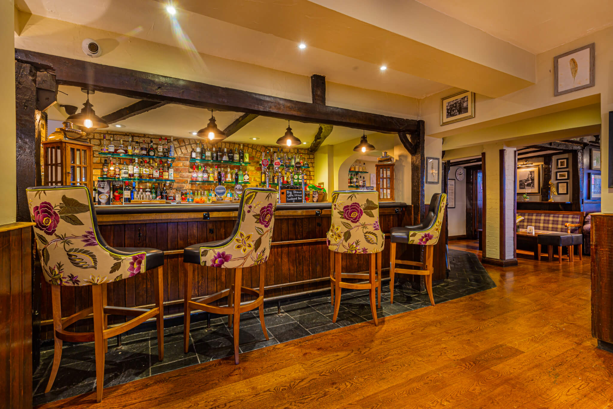 The Feathers Hotel Ledbury Dining at the bar scaled